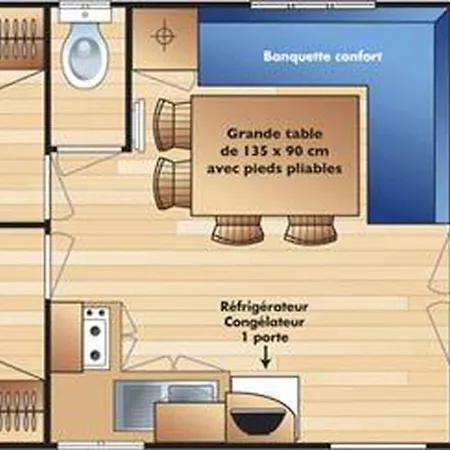 Mobil - 6 Pers., Terrasse - Api-1-52-1587 אתר קמפינג *